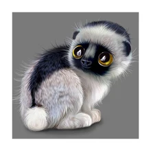 Фото на заказ! Круглая дрель 5D DIY Алмазная картина "мультяшное животное" вышивка крестиком 3D домашний декор