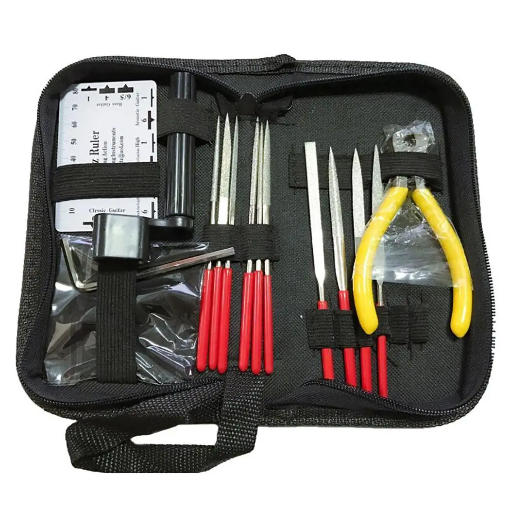 

15pcs/set Professional Guitar Care Tool Repair Maintenance Tech Kit Set for Acoustic Musical Electric Bass Guitar Tools Kit