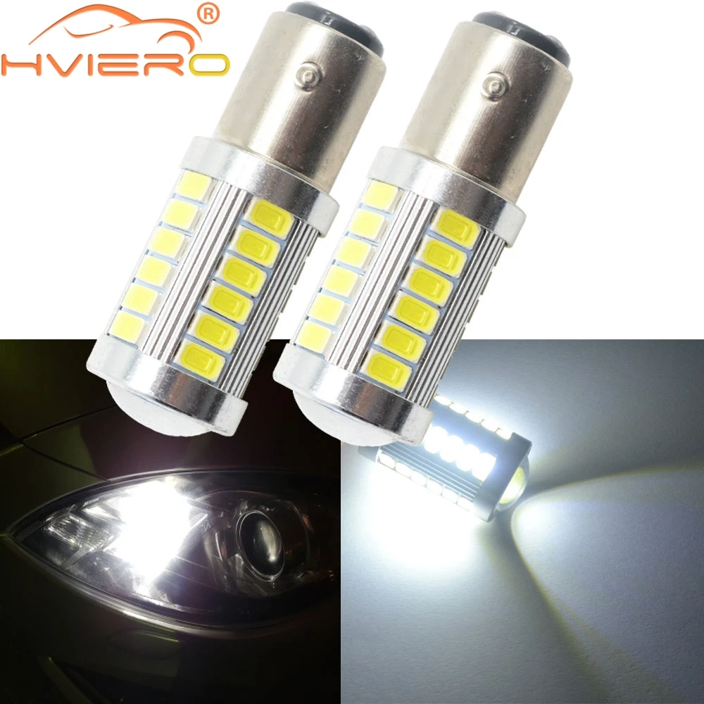 2x 1156 bau15s py21w 33 car stop lamp rear lamp smd led flashing yellow light