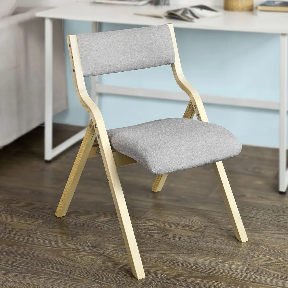 Sobuy Fst40 Hg Wooden Padded Folding Chair Office Living Room Dining Chair Living Room Chairs Aliexpress