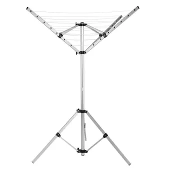 

4 Arms and 3 Legs Rotary Outdoor Portable Camping Clothes Line Dryer Clothesline HOT