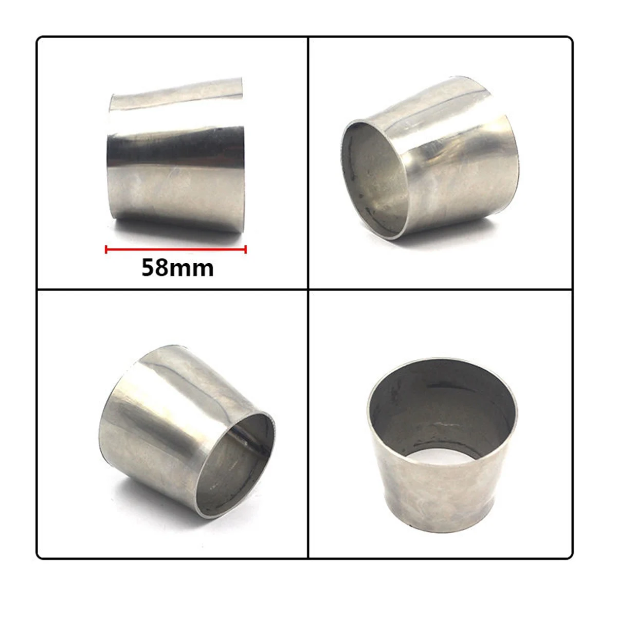 2.5inch 63mm To 3inch 76mm OD Stainless Steel Weldable Exhaust Pipe