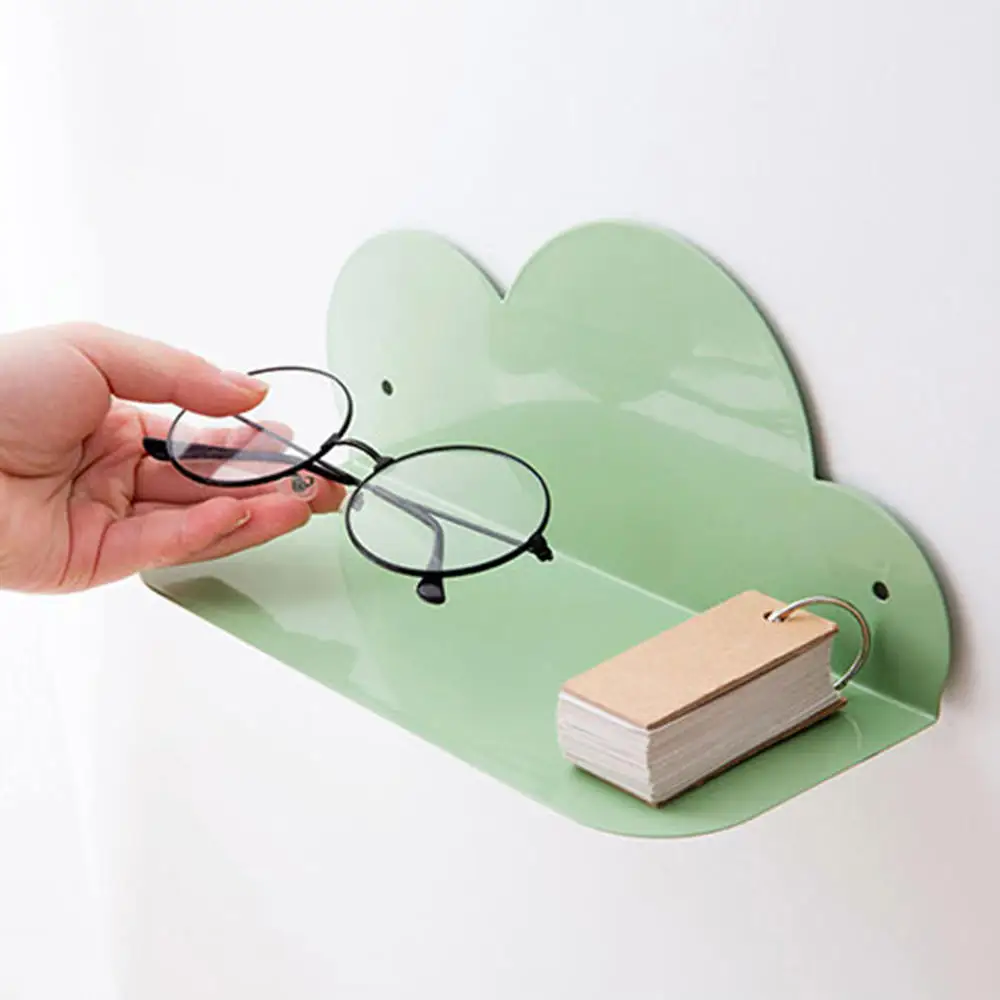 

1 Pcs Creative Iron Cloud Wall Hanger Shelf Bathroom Sundries Storage Holder Living Room Bedroom Wall Storage Rack