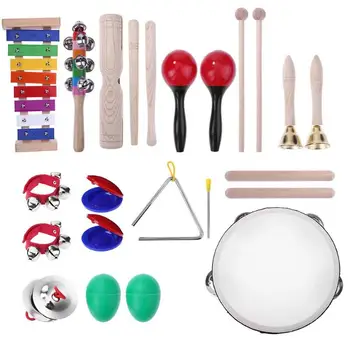 

13pcs Music Instrument Toy Toddler Educational Musical Percussion for Kids Children Preschool Instruments Set For Fun