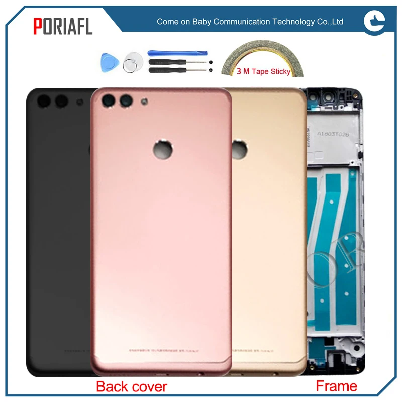 New original For Huawei Y9 2018 FLA-L22 LX2 LX1 LX3 back cover Battery Cover Back Housing Door with Front Bezel Frame | Мобильные