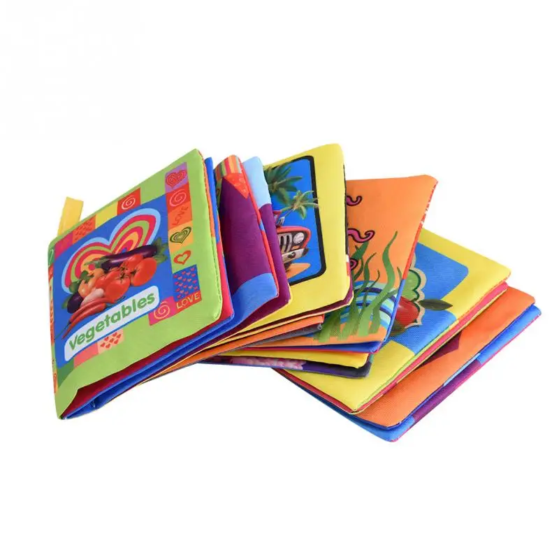 

ESTINK 0-36 Month Baby Cloth Books Soft Colorful Baby Toys Infant Baby Learning Educational Toys Kids Intelligence Development