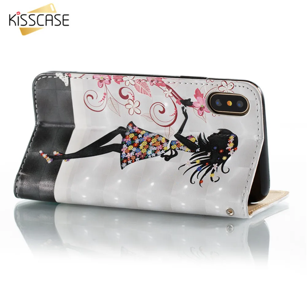 Чехол KISSCASE для A3 A5 A7 J3 J5 J7 2016 2017 кожаный флип чехол Samsung Galaxy Note 9 8 S9 S8 Plus S7 S6 Edge чехлы