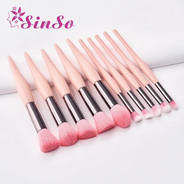Cheap SinSo Kabuki Makeup Brushes Set Cosmetics Tool Foundation Powder Blush Eyebrow Lip Make Up Brushes Kit High Quality Kabuki Brush