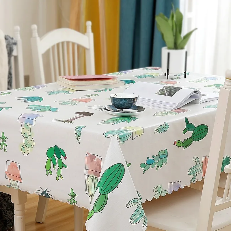 Современная мода скатерть нордическая ПВХ водонепроницаемый маслонепроницаемый кружевной скатерти скатерть для обеденного стола для кухни украшение на стол для дома-ткань