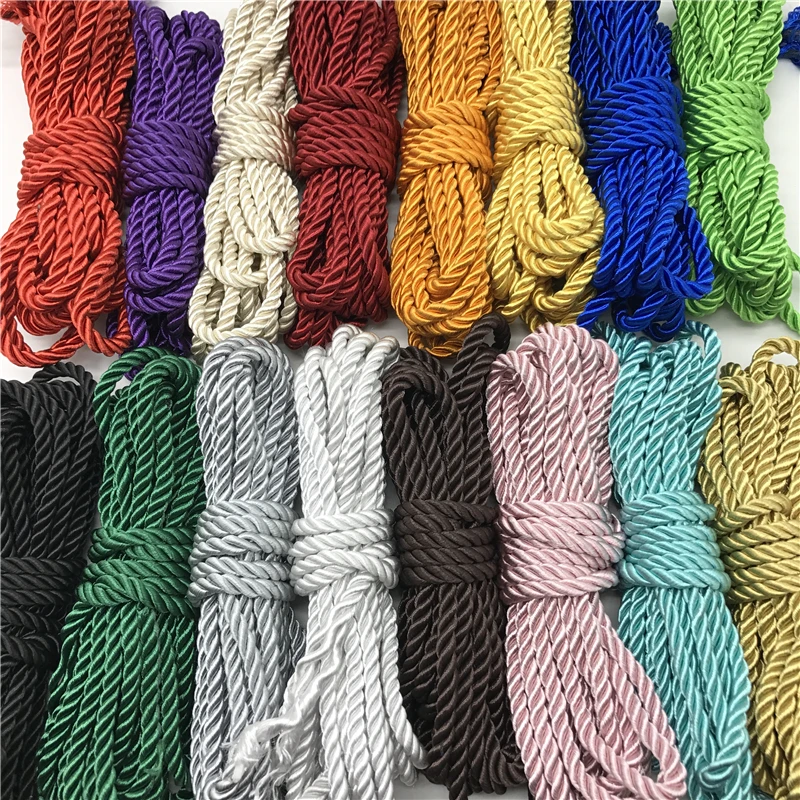 Parachute Cord Lanyard Rope 5Yards 6mm Mil Spec Type 3 Strand For Bracelet Rustic Home Decor nylon cord
