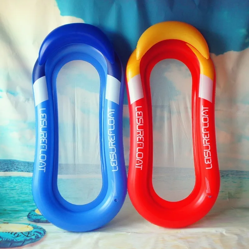 

Single Beach Swimming Air Mattress Summer Inflatable Floating Row 150x75x30cm Floating Sleeping Bed Chair Lounge for Water Sport