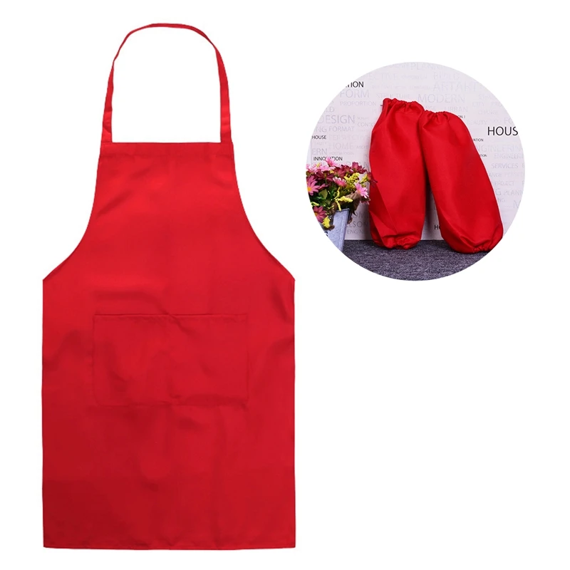 NEW 2019 Fashion Lady Women Unisex Anti-oil Apron with Sleeves Home House Kitchen Chef Butcher Restaurant Cooking Baking Dress