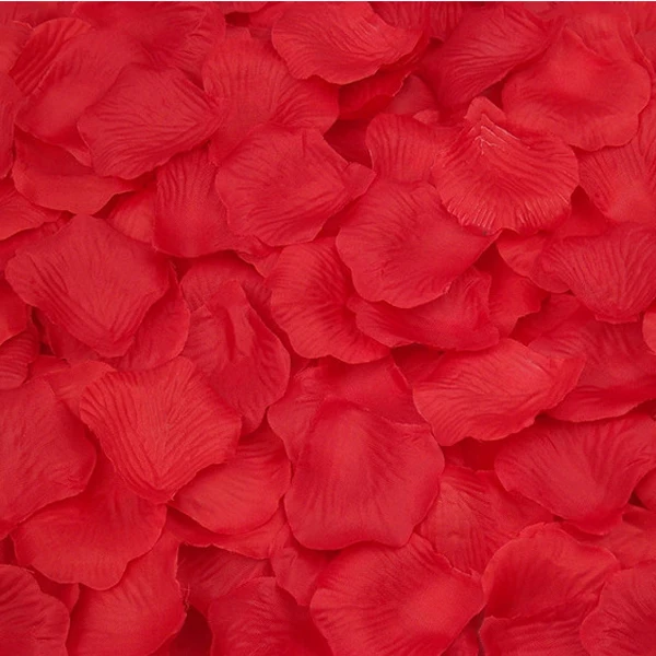 1000 шт реалистичные искусственные шелковые лепестки красной розы украшения для романтической свадьбы, вечеринки