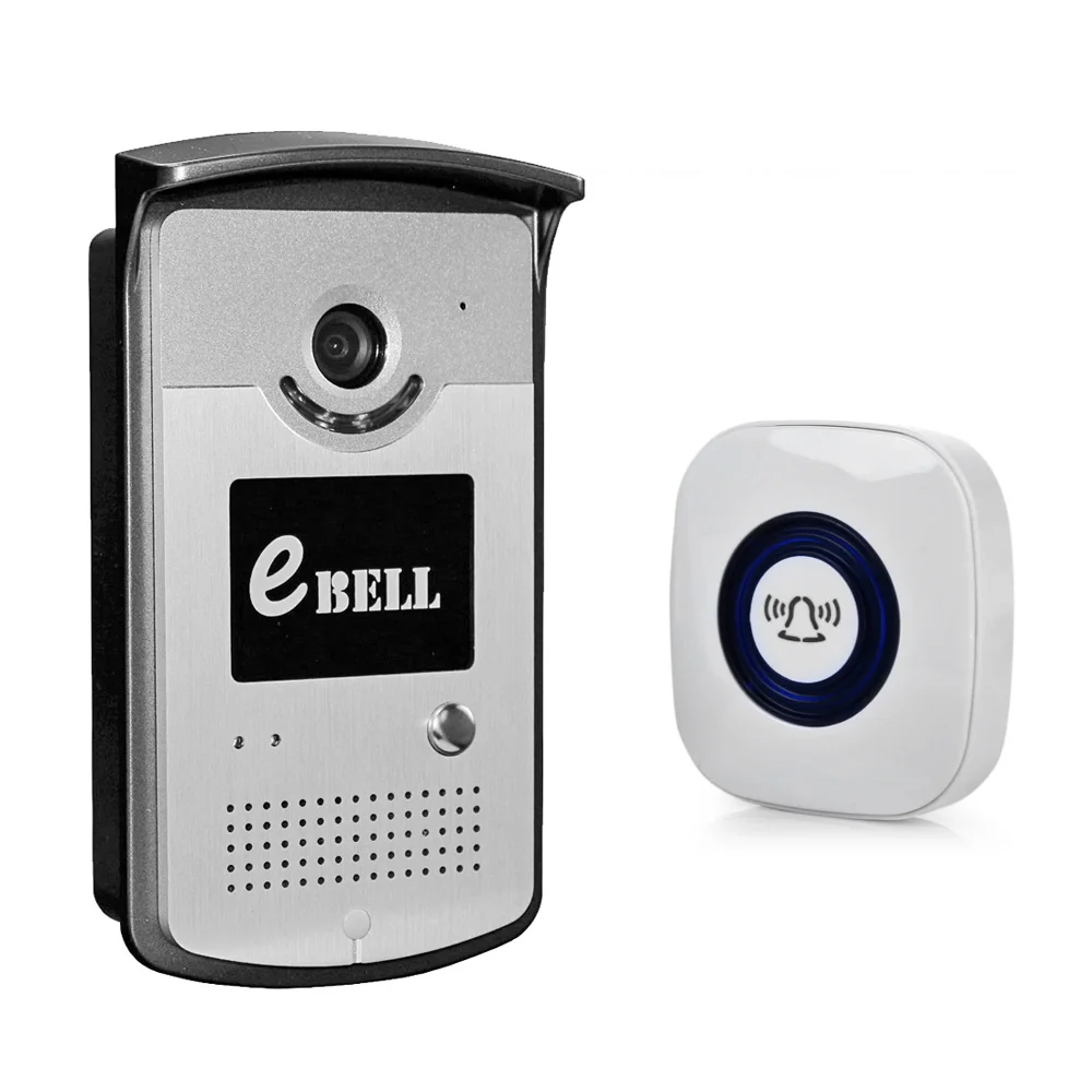EBELL ATZ DBV03P 433 МГц сети Wi Fi дверные звонки Smart беспроводной дверной звонок 720 1.0MP ночное видение с Крытый перезвон для Android iOS
