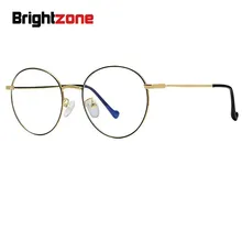 Brightzone анти голубое освещение прозрачная оптика очки от близорукости компьютерный Человек Круглый оправа женские модные очки