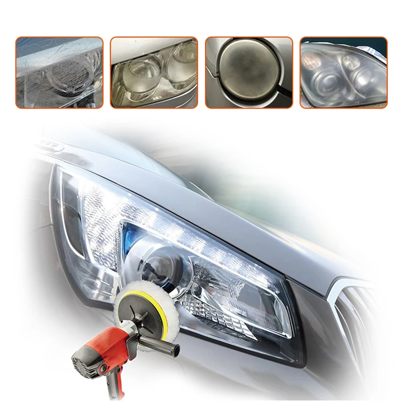 VISBELLA Headlight Restoration Repair Kit DIY Headlamp Car Care Repair kit Head Lamp Lense Clean Polish by machine with cloth VISBELLA Headlight Restoration Repair Kit DIY Headlamp Car Care Repair kit Head Lamp Lense Clean Polish by machine with cloth