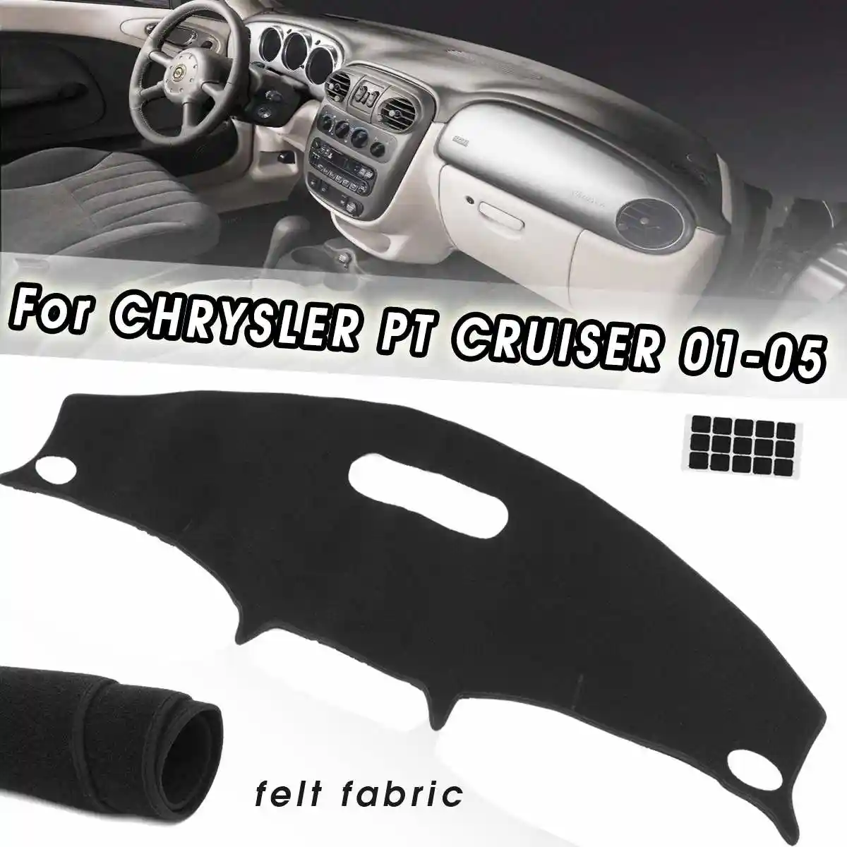 Detail Feedback Questions About Black Dash Cover Dashboard Mat Pad Black Dash Cover Dashboard Mat Pad Carpet Sun Visors For Chrysler Pt Cruiser 2001