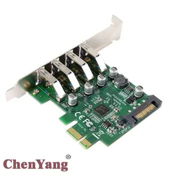 

CY 4 Ports PCI-E to USB 3.0 HUB PCI Express Expansion Card Adapter with Low Profil5Gbps for Motherboard
