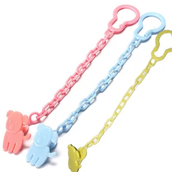 

Anti Out Buckle Cute Animal Plastic Baby Pacifier Chain Infant Dummy Pacifier Soother Chain Clip Holder Toddler Toy Gift
