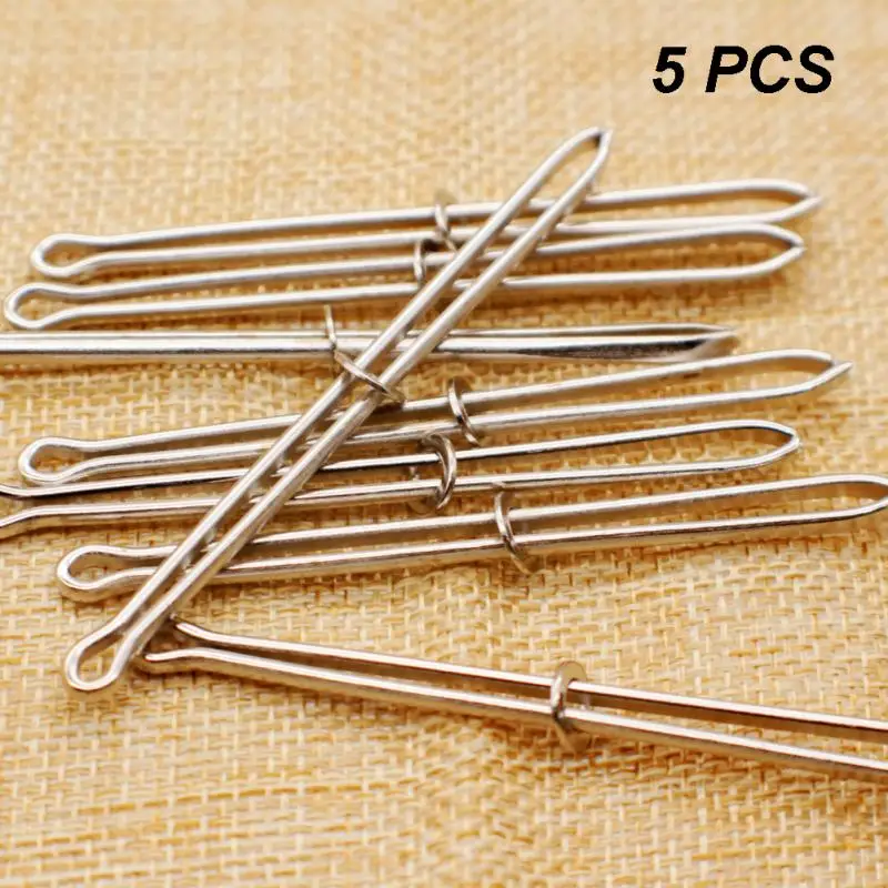

5Pcs DIY Insert Threading Guide Metal Clip Craft Elastic Rope Wearing Needle