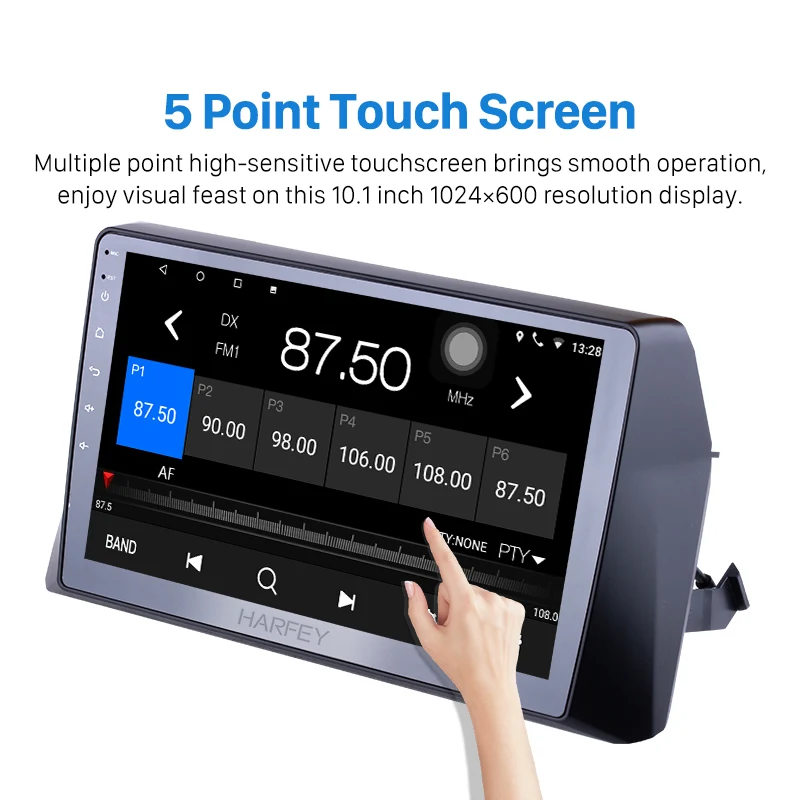 Perfect Harfey 10.1 Inch 2Din Car Radio Head Unit Android 8.1 GPS Navi Multimedia Player For 2008-2012 Honda accord 8 Bluetooth WIFI SWC 2