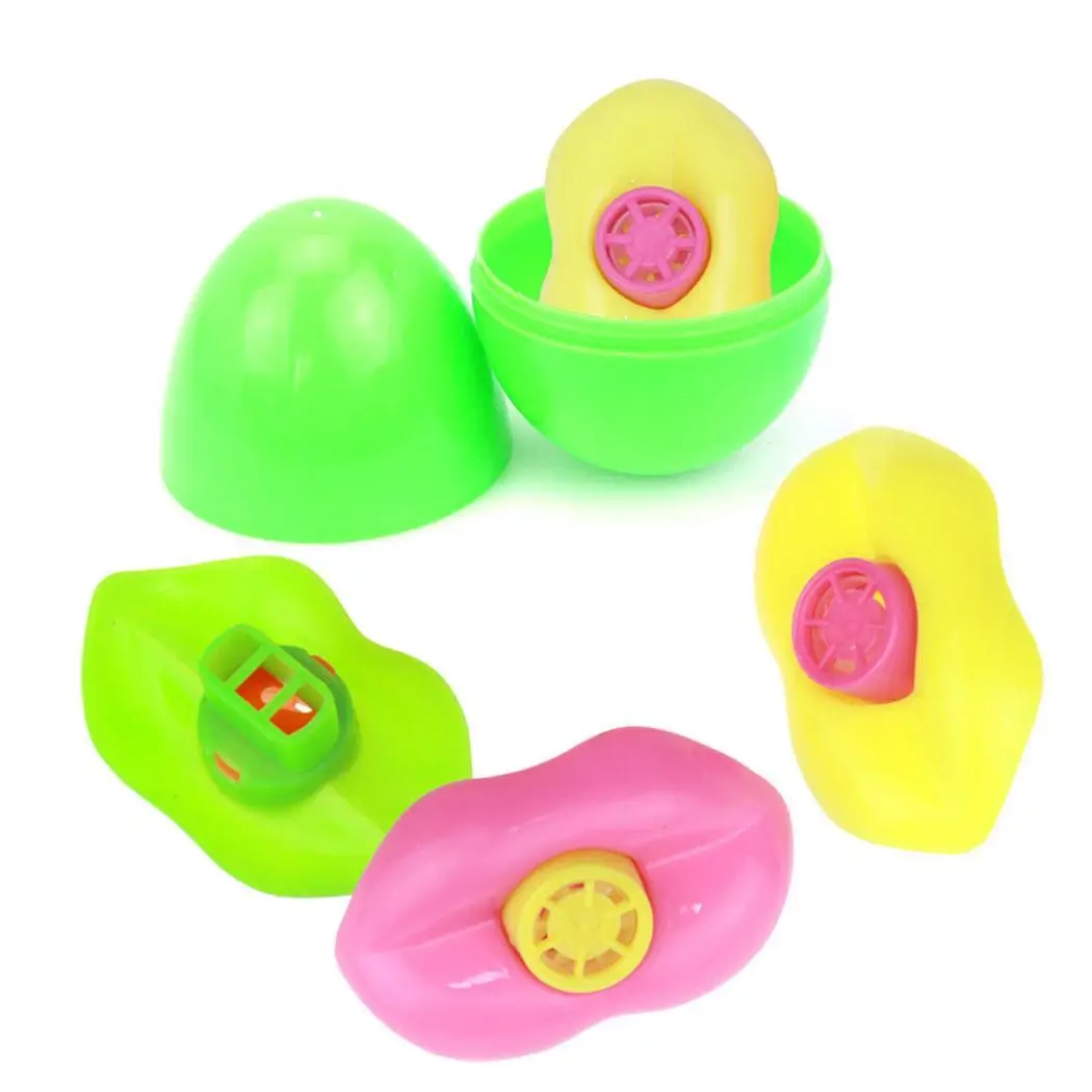 Дети Пасхальные яйца заполнен рот свисток Пасхи вечерние дома, игры детей овальная игрушка Подарки выше 3 лет