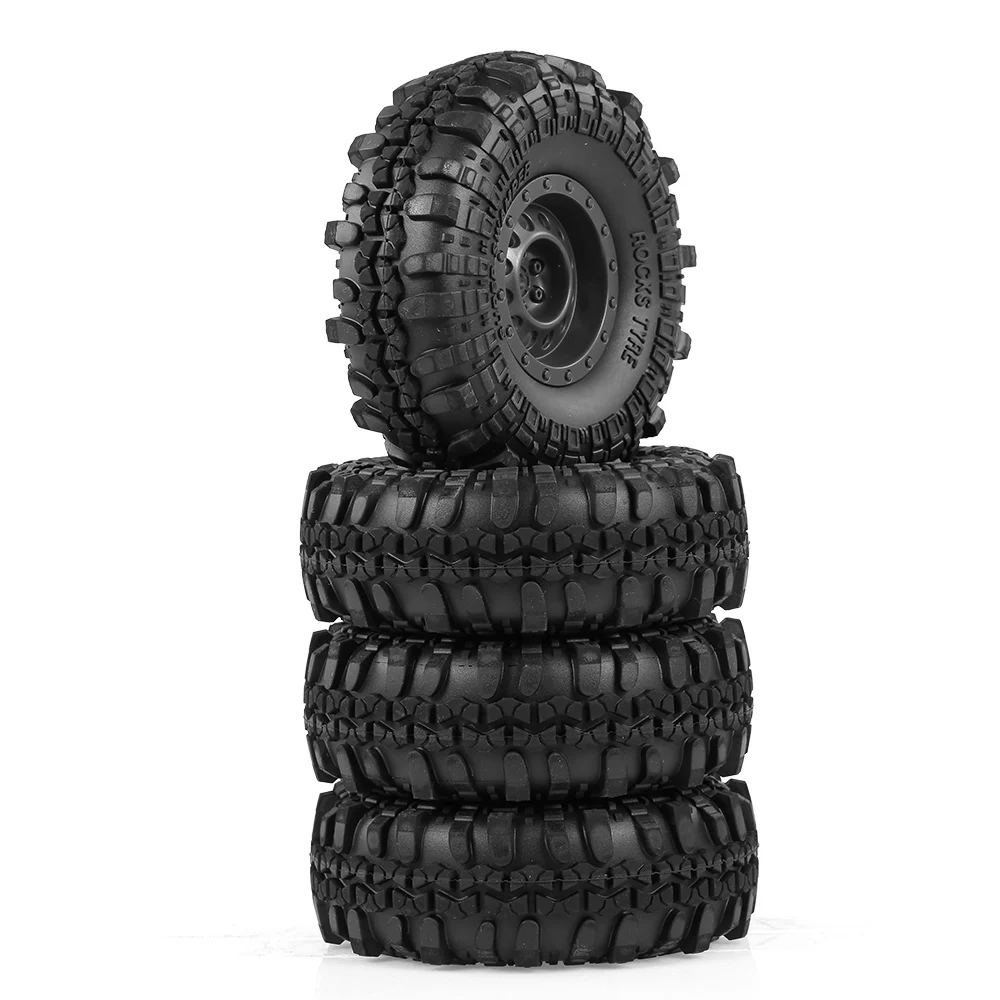 4 шт. AUSTAR RC Wheel110mm 1 9 'обод резиновых шин для 1/10 автомобилей Traxxas HSP Redcat RC4WD Axial SCX10 D90