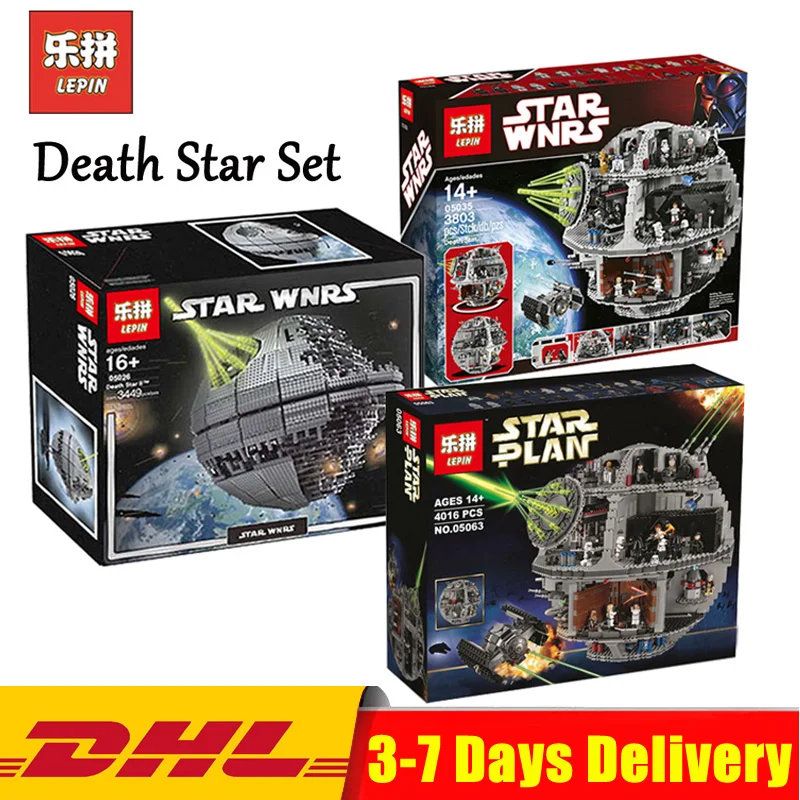 

Lepin Stra Wars Series Death Star 05026 05035 05063 Compatible LegoINGlys 10143 10188 75159 Blocks Bricks DIY Toys In Stock