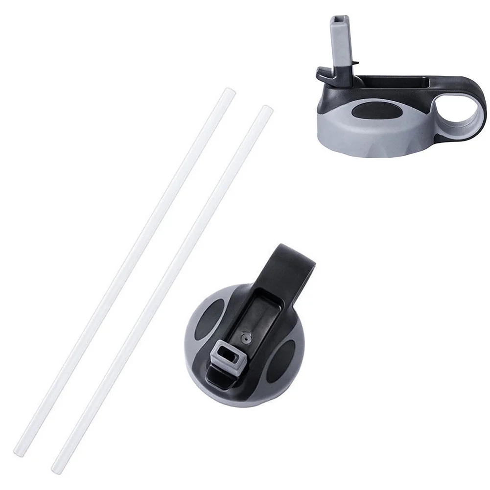 drinking flask with straw