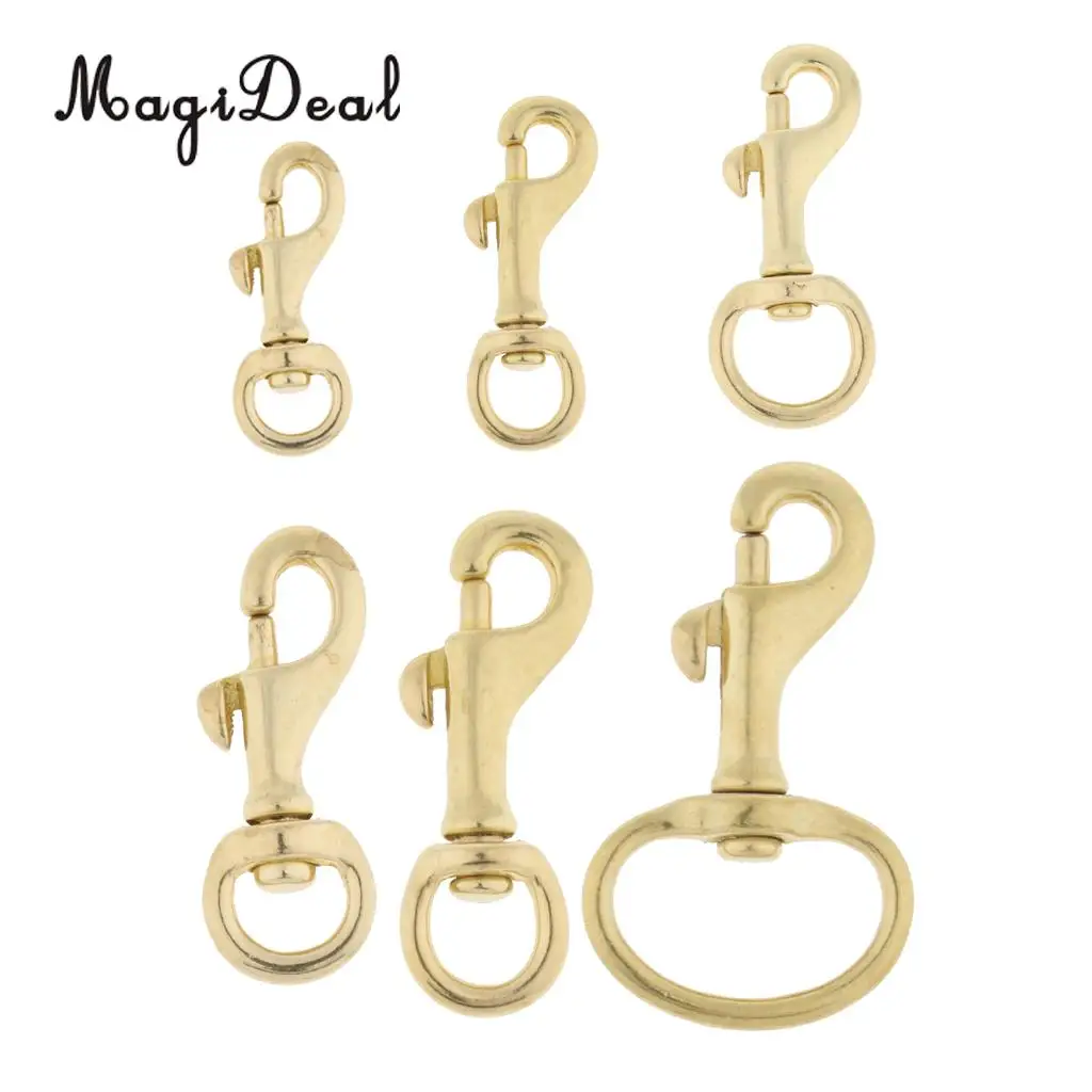 6pcs Heavy Duty Swivel Clasps Snap Hook Trigger Clip Purse Bag Key Chain Buckles Strapping for ...