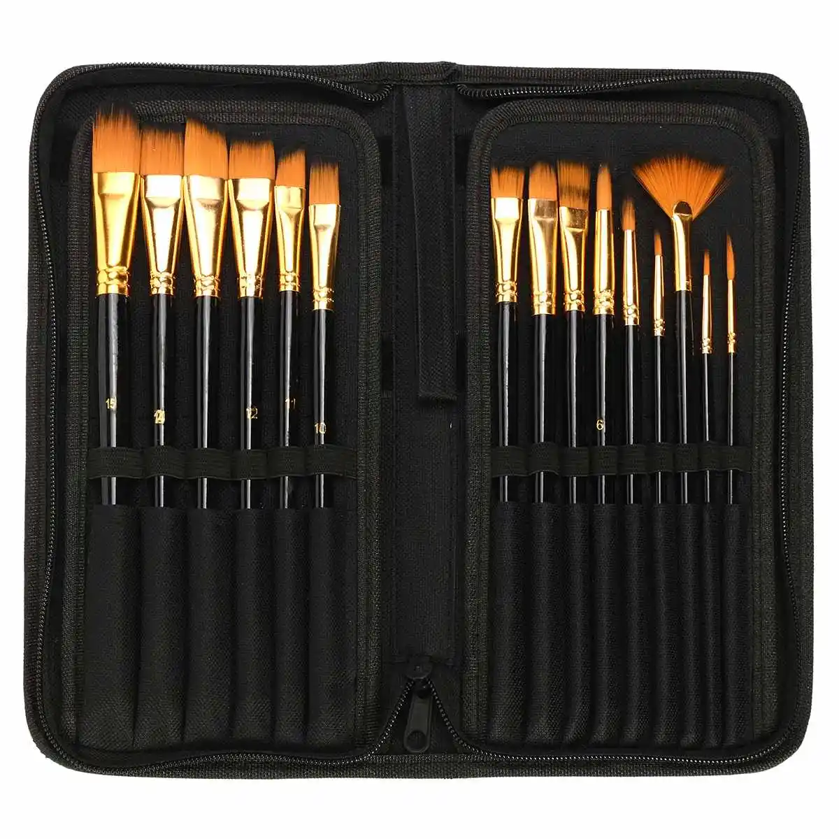Kopen 15 stks Penselen Set Nylon Haar Schilderij Borstel Verscheidenheid Stijl Korte Hengel Olie Acryl Borstel Aquarel Pen Kunst Levert