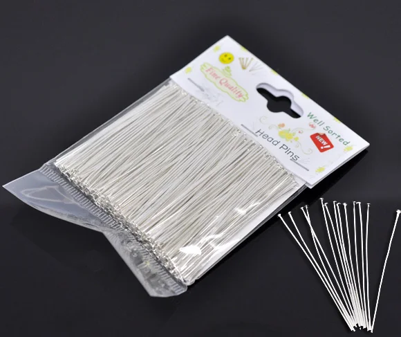 

DoreenBeads (300PCs) Well Sorted Head Pins 6cm(2-3/8") (B13036), yiwu