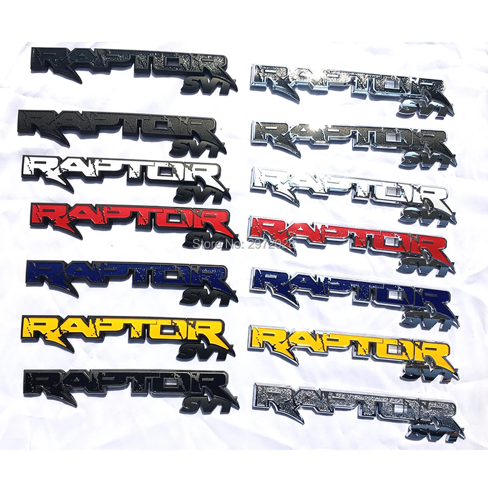 10 x Новинка 3D значок для багажника автомобиля ABS Эмблема RAPTOR SVT аксессуары задней