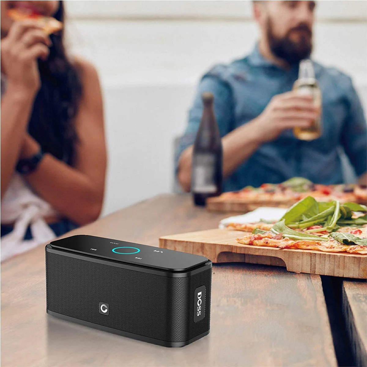 DOSS DS 1681 сенсорный беспроводной портативный Bluetooth стерео динамик 12 часов 55 дБ Мини