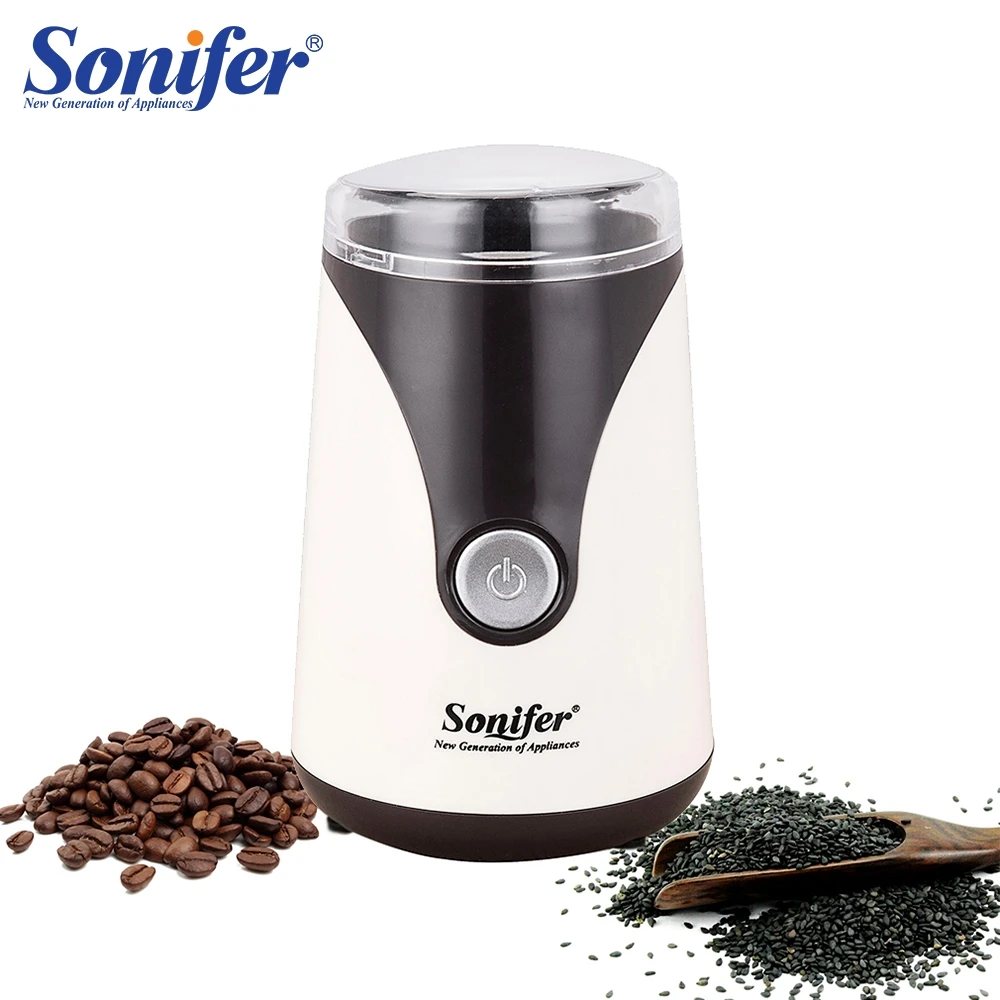 220V Mini Electric Coffee Grinder maker Beans Mill Herbs Nuts Sonifer
