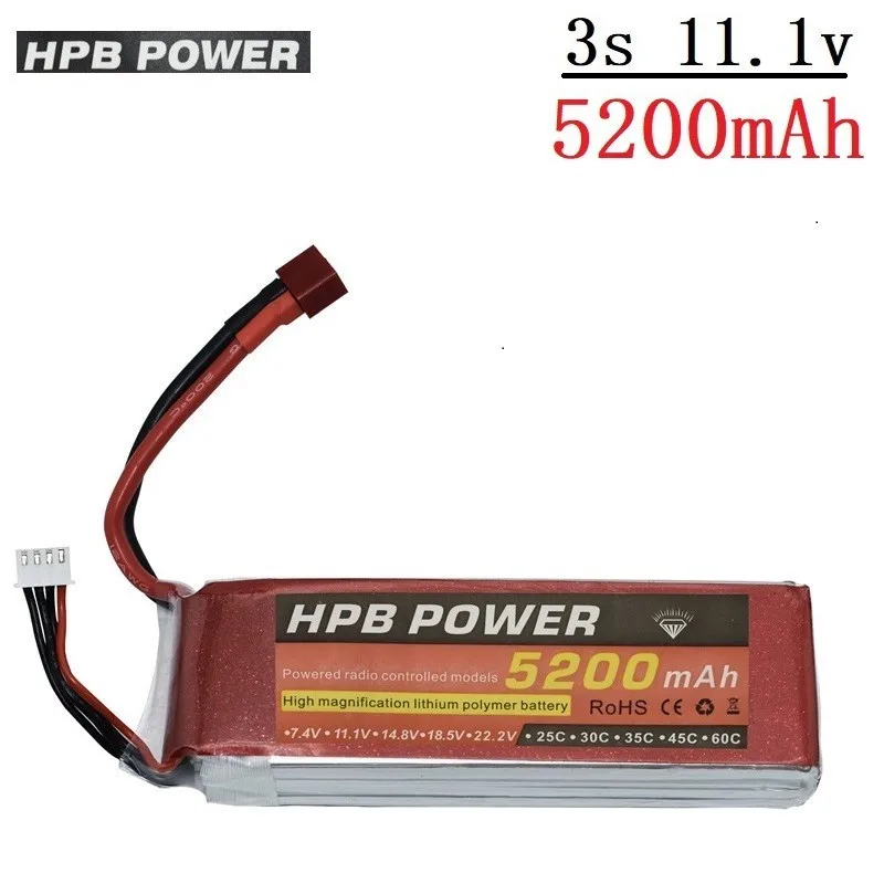 Аккумулятор HPB 5200 мА · ч 11 1 В литий-полимерный аккумулятор для радиоуправляемого