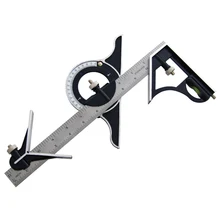 

Combination Square Set Angle Finder & Protractor Spirit Level Aluminum Alloy Ruler Mitre