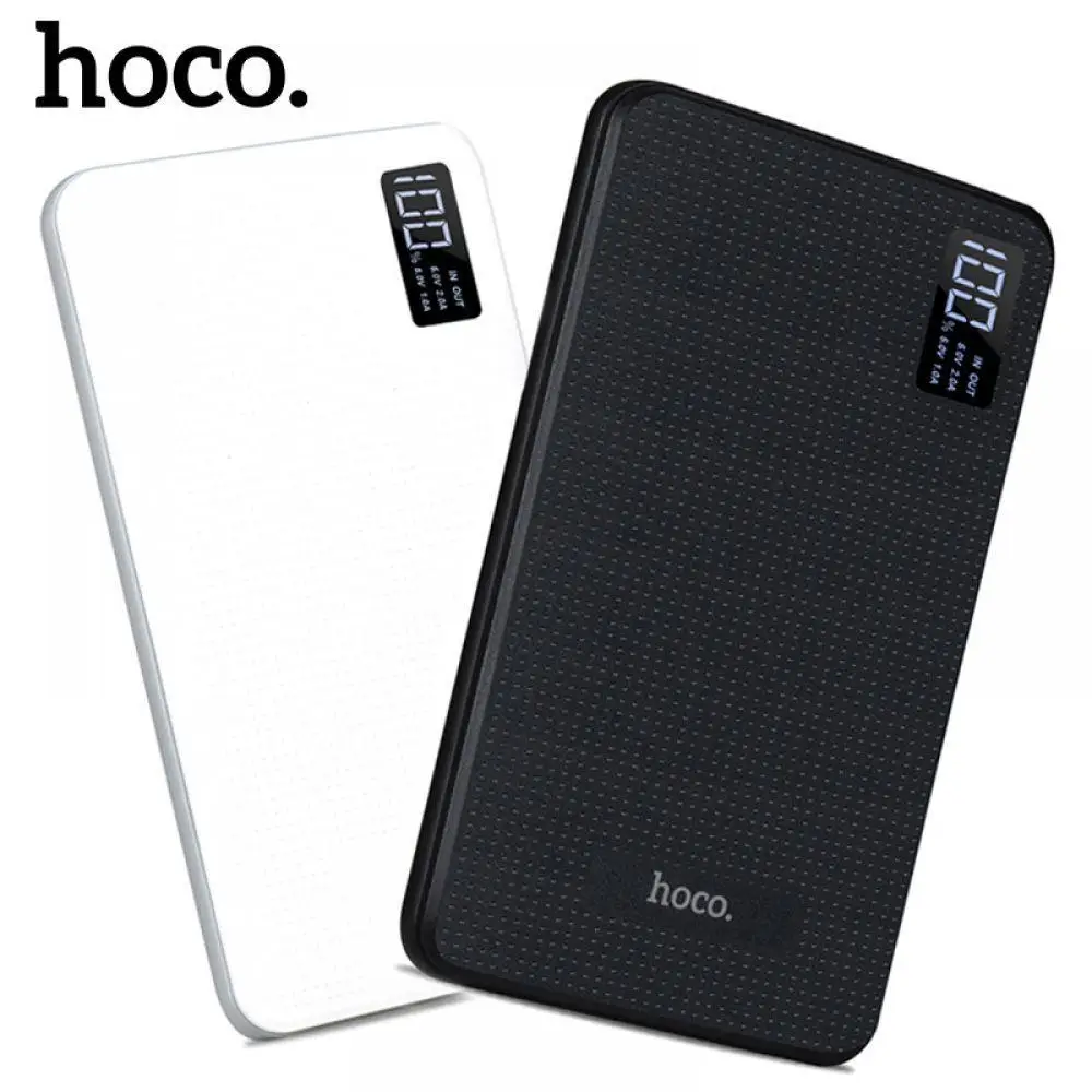 HOCO 30000 mAh power Bank 3USB портативная внешняя Мобильная батарея зарядное устройство