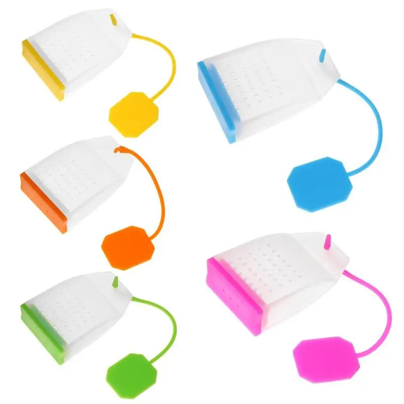 

Silicone Bag Style Design Tea Leaf Strainer Infuser Teacup Teapot Diffuser Cup Filter Tea Infuser 74mm*43mm*19mm Colorful