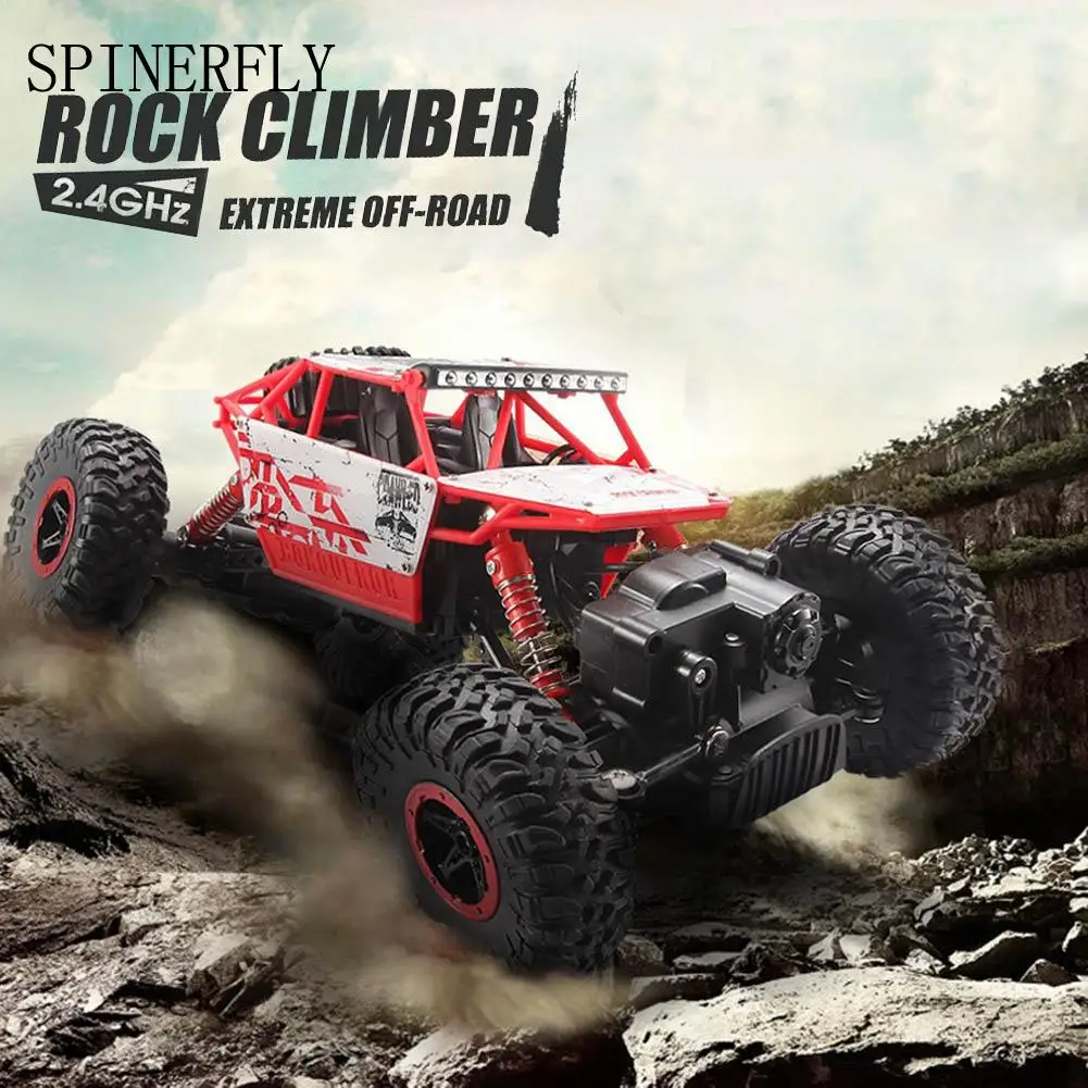 

4WD 1:18 Rock RC Car Rally Climbing Car 2.4GHz Motors Bigfoot Car High Speed Radio Driving Remote Control Car Off Road Toy
