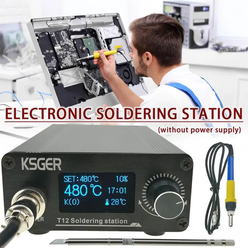 

STM32 Soldering Station OLED Digital Temperature Controller Soldering Station Soldering Iron Rods T12-K B2 BC2 D24 Apparatus