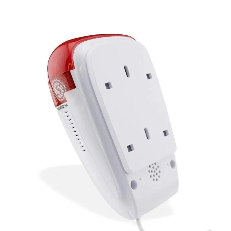 US Plug пожарный детектор дыма и датчик температуры тепла сигнализация комбинация