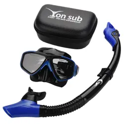 Yon sub профессиональная маска для дайвинга трубка Анти-туман очки набор плавательный оборудование снорклинг, дыхательная трубка защита для