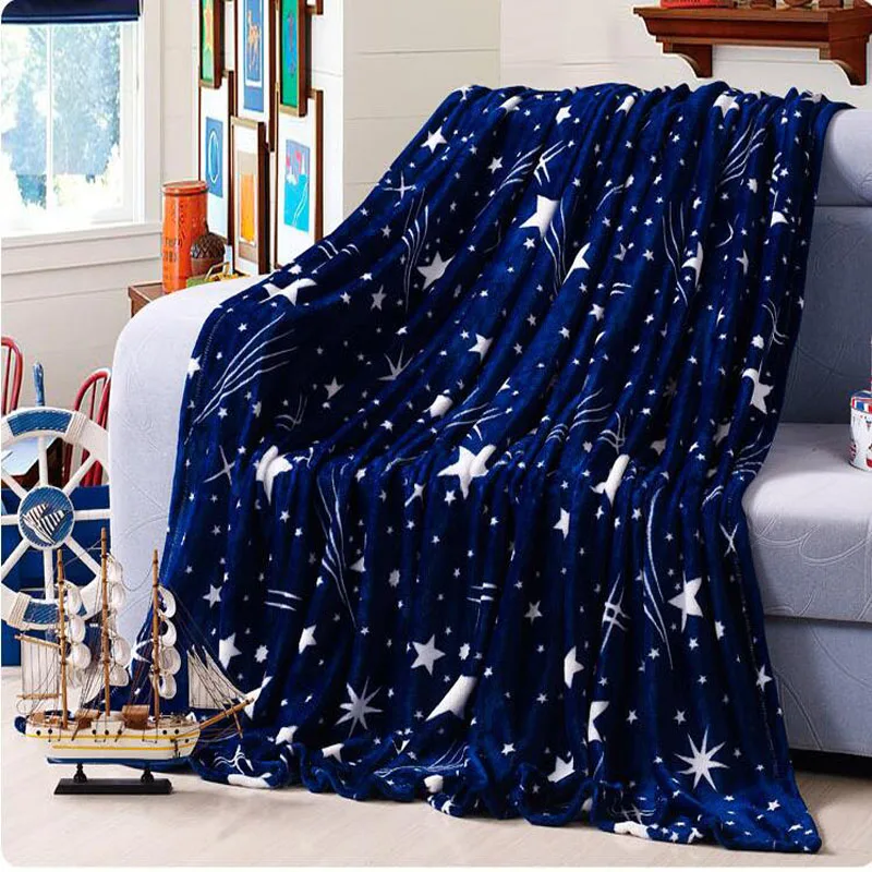 

200x230cm High Density Super Soft christmas fleece winter blanket for the sofa bed textile adult stars blankets for beds45