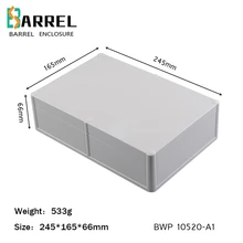 245*165*66 мм IP68 пластиковые водонепроницаемый контейнер для электрического оборудования abs защита от атмосферных воздействий инструмент Электронный DIY управления выпускное окно