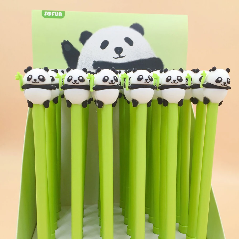 

2 Pcs/lot Cute Lovely Panda Gel Pen Signature Pen Escolar Papelaria School Office Supply Promotional Gift