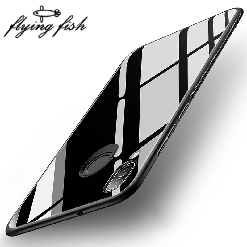 Чехол для телефона huawei Honor 8X роскошный чехол из закаленного стекла мягкая
