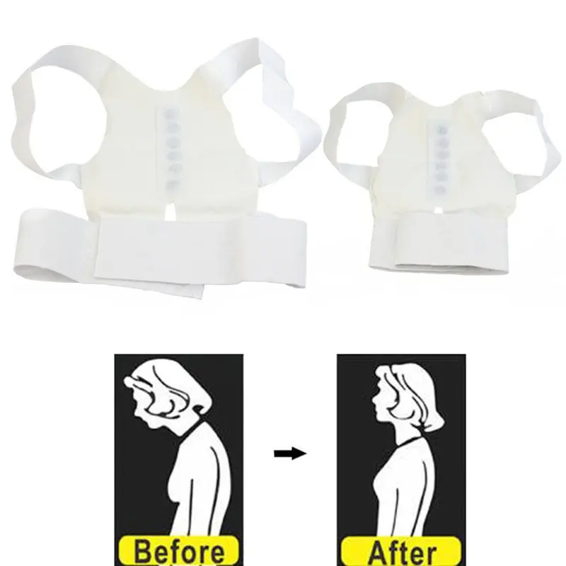 Для мужчин и женщин Корректор осанки поддержка Магнитная скобка пояс плечо выпрямить назад Корсет для поддержки осанки инструмент для здравоохранения