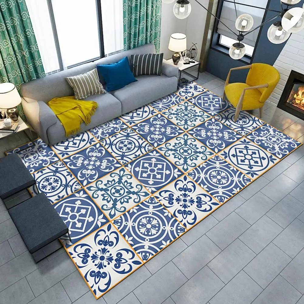 

Adeeing Classical Printing Living Room Bedroom Door Mat Carpet