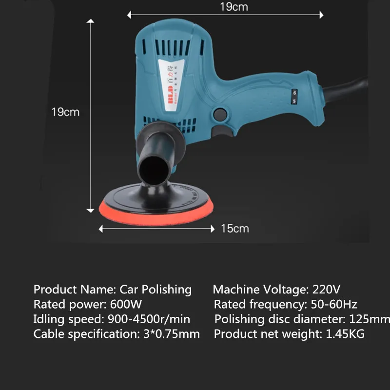 Полировщик для автомобиля, полировка для автомобиля, 220 В, 1500 Вт, электрическая Автомобильная лодка, полировальная машина для воска, регулируемая скорость, полировка, авто, Pulidora De Coche